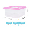 3 pieces set portable plastic square keeping fresh box clear food storage containers